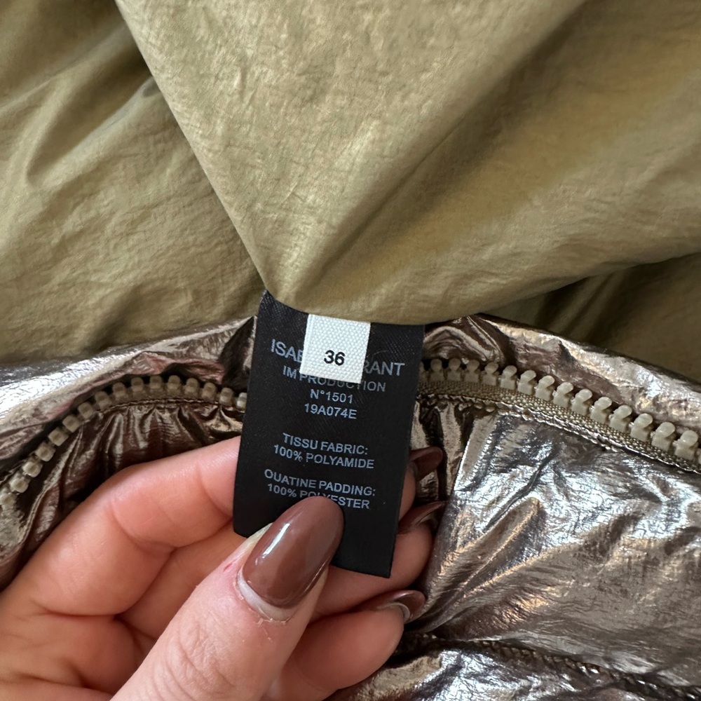 Isabel Marant Metallic Puffer Jacket - Picture 3 of 5